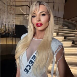 Alternative view of Aurora Fringe Crystal Mini